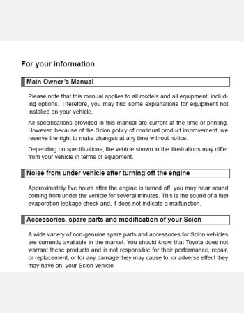 toyota iq 2013 owners manual in english